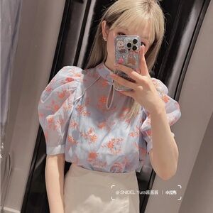 Lily Brown Women's Embroidered China Blouse